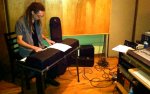 Jeremy Borum recording Wurlitzer for Roman & Alaina at Sound Asylum