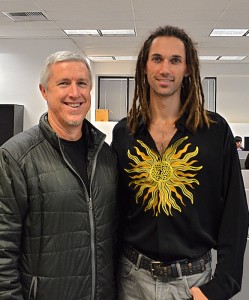 Jeremy Borum and Citrus College professor Rob Tyck