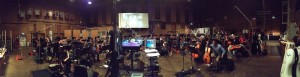 Need For Speed's extremely large string section on the Sony scoring stage