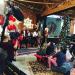 Andy Grammer shooting the Radio Disney holiday special