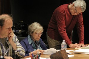 Composer Mark Abel and head of the Delos label Carol Rosenberger