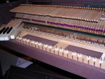 Some of the Wurlitzer 112 keys were sluggish so I pulled them all to ease them, straighten and pivot the pins where necessary, vaccuum, etc.