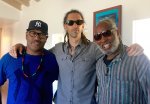 Darrell McNeill, composer Jeremy Borum, and Ric Wilson of Mandrill