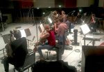 Say Lou Lou string orchestra at Capitol Records recording session July 2017