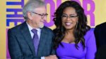 The Color Purple red carpet Oprah Spielberg